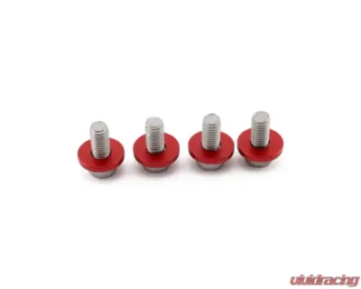 Hybrid Racing M8x1.25 Accessory Hardware Kit Red - HYB-DWH-00-04