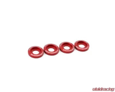 Hybrid Racing M8x1.25 Accessory Hardware Kit Red - HYB-DWH-00-04