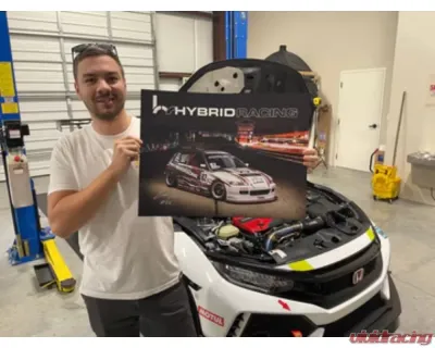 Hybrid Racing X Eric Kutil Racing #82 GLTC Racecar Poster - HYB-PST-00-01