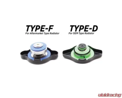 Hybrid Racing Performance Radiator Cap C Type D Green - HYB-RAC-01-03