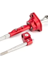 Hybrid Racing Adjustable Short Shifter Assembly for B&D Series Red                                     - HYB-SAS-01-32 - Image 5