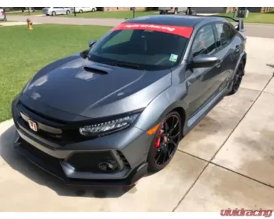 Hybrid Racing Tribute Windshield Sunstrip Red - HYB-STI-00-03