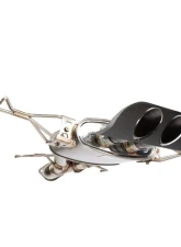 Hybrid Racing Blown Tip Design Formula Exhaust System for 2001-2005 Honda Civic                                     - HYB-CES-01-05 - Image 3