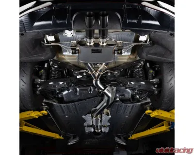 Hybrid Racing Blown Tip Design Formula Exhaust System for 2001-2005 Honda Civic - HYB-CES-01-05