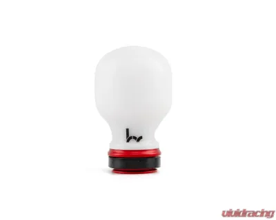Hybrid Racing White | Red Delrin Chicane Shift Knob - HYB-NOB-01-27
