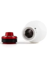 Hybrid Racing White | Red Delrin Chicane Shift Knob                                     - HYB-NOB-01-27 - Image 3