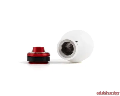 Hybrid Racing White | Red Delrin Chicane Shift Knob - HYB-NOB-01-27