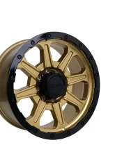 Tremor Alloy Wheels 103 Impact Wheel 20x9 8x170 BP +0m 124.9mm Hub Bore Gloss Gold with Gloss Black Lip                                     - 103-290700GB - Image 3