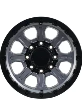 Tremor Alloy Wheels 103 Impact Wheel 20x9 8x180 BP +0mm 124.1mm Hub Bore Graphite Grey with Black Lip                                     - 103-290870GG - Image 4