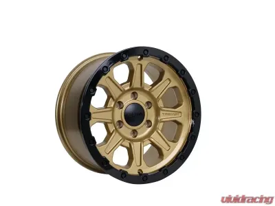 Tremor Alloy Wheels 103 Impact Wheel 17x8.5 6x135BP +0mm 87.1mm Hub Bore Gloss Gold with Gloss Black Lip - 103-785360GB