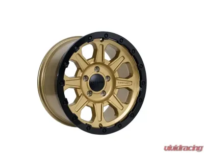 Tremor Alloy Wheels 103 Impact Wheel 17x8.5 5x5/127 BP 0mm 78.1m Hub Bore Gloss Gold with Gloss Black Lip - 103-785730GB