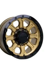 Tremor Alloy Wheels 103 Impact Wheel 17x8.5 8x6.5/165.1 BP +0mm 121.3mm Hub Bore Gloss Gold with Gloss Black Lip                                     - 103-785810GB - Image 2