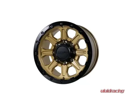 Tremor Alloy Wheels 103 Impact Wheel 17x8.5 8x6.5/165.1 BP +0mm 121.3mm Hub Bore Gloss Gold with Gloss Black Lip - 103-785810GB