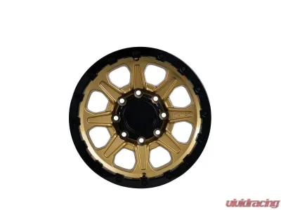 Tremor Alloy Wheels 103 Impact Wheel 17x8.5 8x6.5/165.1 BP +0mm 121.3mm Hub Bore Gloss Gold with Gloss Black Lip - 103-785810GB