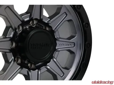 Tremor Alloy Wheels 103 Impact Wheel 17x8.5 8x6.5/165.1 BP +0mm 121.3m Hub Bore Graphite Grey with Black Lip - 103-785810GG