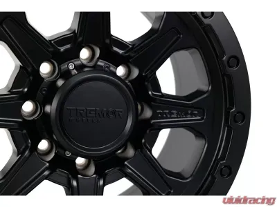 Tremor Alloy Wheels 103 Impact Wheel 17x8.5 8x6.5/165.1 BP +0mm 121.3m Hub Bore All Satin Black - 103-785810SB