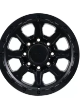 Tremor Alloy Wheels 103 Impact Wheel 17x8.5 8x6.5/165.1 BP +0mm 121.3m Hub Bore All Satin Black                                     - 103-785810SB - Image 4