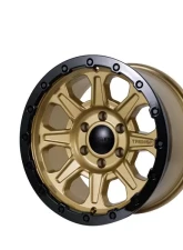 Tremor Alloy Wheels 103 Impact Wheel 17x8.5 6x5.5/139.7 BP +0mm 106.2mm Hub Bore Gloss Gold with Gloss Black Lip                                     - 103-785830GB - Image 3