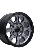Tremor Alloy Wheels 103 Impact Wheel 17x8.5 6x5.5/139.7 BP +0mm 106.2mm Hub Bore Graphite Grey with Black Lip                                     - 103-785830GG - Image 2