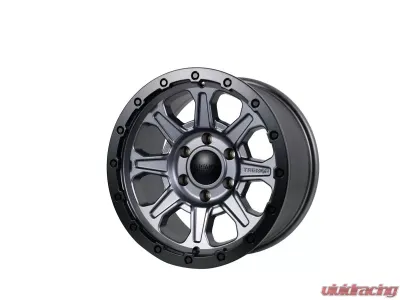 Tremor Alloy Wheels 103 Impact Wheel 17x8.5 6x5.5/139.7 BP +0mm 106.2mm Hub Bore Graphite Grey with Black Lip - 103-785830GG