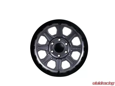 Tremor Alloy Wheels 103 Impact Wheel 17x8.5 6x5.5/139.7 BP +0mm 106.2mm Hub Bore Graphite Grey with Black Lip - 103-785830GG