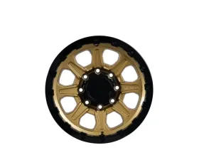 Tremor Alloy Wheels 103 Impact Wheel 17x8.5 8x170 BP +0mm 124.9mm Hub Bore Gloss Gold with Gloss Black Lip
