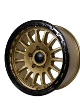Tremor Alloy Wheels 104 Aftershock Wheel 20x9 5x150 +0mm 110.5mm Hub Bore Gloss Gold with Gloss Black Lip                                     - 104-290500GB - Image 2