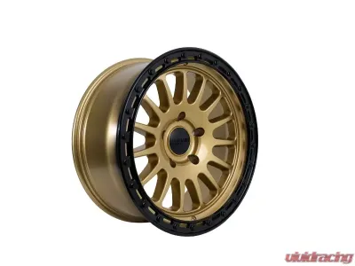 Tremor Alloy Wheels 104 Aftershock Wheel 20x9 5x150 +0mm 110.5mm Hub Bore Gloss Gold with Gloss Black Lip - 104-290500GB
