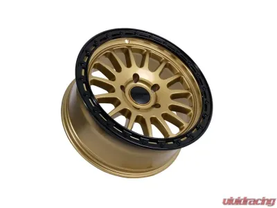 Tremor Alloy Wheels 104 Aftershock Wheel 20x9 5x150 +0mm 110.5mm Hub Bore Gloss Gold with Gloss Black Lip - 104-290500GB