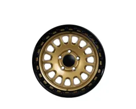 Tremor Alloy Wheels 104 Aftershock Wheel 17x8.5 6x135 BP +0mm 87.1mm Hub Bore Gloss Gold with Gloss Black Lip