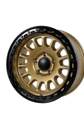 Tremor Alloy Wheels 104 Aftershock Wheel 17x8.5 5x150 BP +0mm 110.5mm Hub Bore Gloss Gold with Gloss Black Lip                                     - 104-785500GB - Image 3