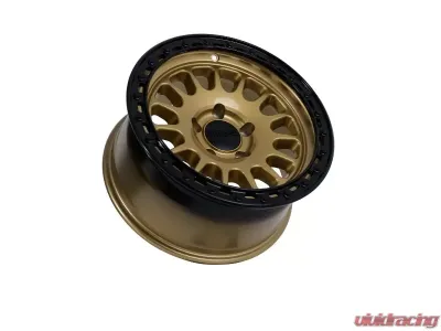 Tremor Alloy Wheels 104 Aftershock Wheel 17x8.5 5x150 BP +0mm 110.5mm Hub Bore Gloss Gold with Gloss Black Lip - 104-785500GB