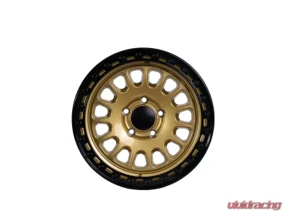 Tremor Alloy Wheels 104 Aftershock Wheel 17x8.5 5x150 BP +0mm 110.5mm Hub Bore Gloss Gold with Gloss Black Lip - 104-785500GB