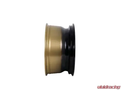 Tremor Alloy Wheels 104 Aftershock Wheel 17x8.5 5x5/127 BP 0mm 78.1mm Hub Bore Gloss Gold with Gloss Black Lip - 104-785730GB