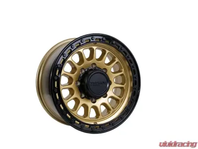 Tremor Alloy Wheels 104 Aftershock Wheel 17x8.5 8x6.5/165.1 BP +0mm 121.3 Hub Bore Gloss Gold with Gloss Black Lip - 104-785810GB