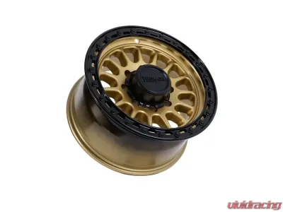 Tremor Alloy Wheels 104 Aftershock Wheel 17x8.5 8x6.5/165.1 BP +0mm 121.3 Hub Bore Gloss Gold with Gloss Black Lip - 104-785810GB