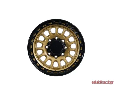 Tremor Alloy Wheels 104 Aftershock Wheel 17x8.5 8x6.5/165.1 BP +0mm 121.3 Hub Bore Gloss Gold with Gloss Black Lip - 104-785810GB