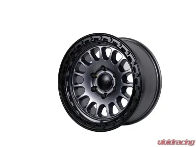 Tremor Alloy Wheels 104 Aftershock Wheel 17x8.5 6x5.5/139.7 BP +0mm 106.2mm Hub Bore Graphite Grey with Black Lip - 104-785830GG