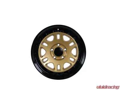 Tremor Alloy Wheels 105 Shaker Wheel 20x9 5x5/127 0mm 78.1mm Hub Bore Gloss Gold with Gloss Black Lip - 105-290730GB