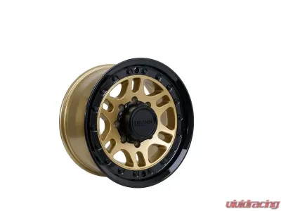 Tremor Alloy Wheels 105 Shaker Wheel 20x9 8x6.5/165.1 +0mm 121.3mm Hub Bore Gloss Gold with Gloss Black Lip - 105-290810GB