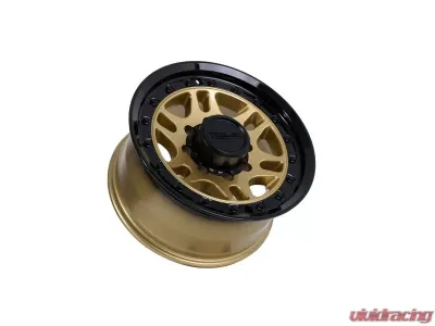 Tremor Alloy Wheels 105 Shaker Wheel 20x9 8x6.5/165.1 +0mm 121.3mm Hub Bore Gloss Gold with Gloss Black Lip - 105-290810GB