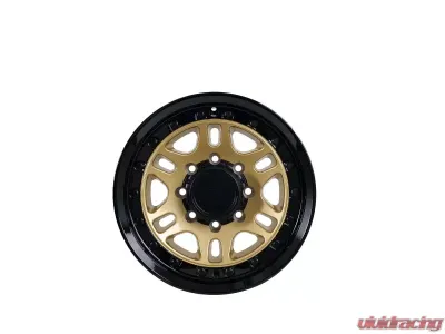 Tremor Alloy Wheels 105 Shaker Wheel 20x9 8x6.5/165.1 +0mm 121.3mm Hub Bore Gloss Gold with Gloss Black Lip - 105-290810GB