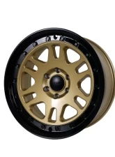 Tremor Alloy Wheels 105 Shaker Wheel 20x9 6x5.5/139.7 +0mm 106.2mm Hub Bore Gloss Gold with Gloss Black Lip                                     - 105-290830GB - Image 2