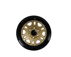 Tremor Alloy Wheels 105 Shaker Wheel 17x8.5 6x135 +0mm 87.1mm Hub Bore Gloss Gold with Gloss Black Lip