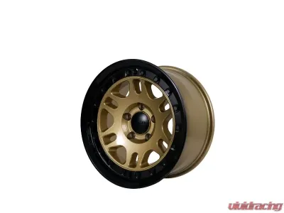 Tremor Alloy Wheels 105 Shaker Wheel 17x8.5 5x150 +0mm 110.5mm Hub Bore Gloss Gold with Gloss Black Lip - 105-785500GB