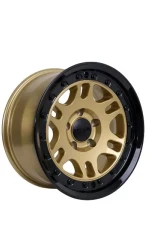 Tremor Alloy Wheels 105 Shaker Wheel 17x8.5 5x150 +0mm 110.5mm Hub Bore Gloss Gold with Gloss Black Lip                                     - 105-785500GB - Image 3