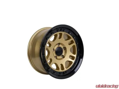 Tremor Alloy Wheels 105 Shaker Wheel 17x8.5 5x150 +0mm 110.5mm Hub Bore Gloss Gold with Gloss Black Lip - 105-785500GB