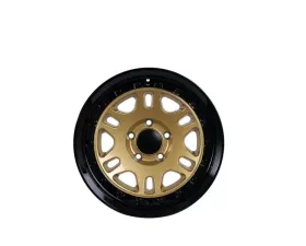 Tremor Alloy Wheels 105 Shaker Wheel 17x8.5 5x150 +0mm 110.5mm Hub Bore Gloss Gold with Gloss Black Lip