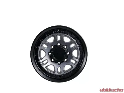 Tremor Alloy Wheels 105 Shaker Wheel 17x8.5 8x6.5/165.1 +0mm 121.3mm Hub Bore Graphite Grey with Black Lip - 105-785810GG