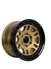 Tremor Alloy Wheels 105 Shaker Wheel 17x8.5 6x5.5/139.7 +0mm 106.2mm Hub Bore Gloss Gold with Gloss Black Lip                                     - 105-785830GB - Image 3